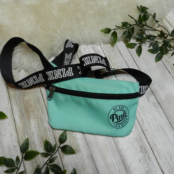 PINK Victoria's Secret Handbags - Victoria Secret Pink Turquoise Teal fanny pack